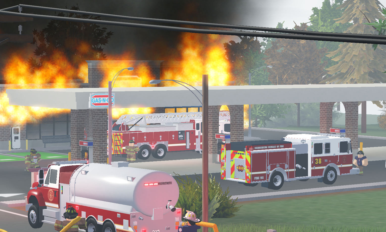 Pennsylvania State RP - Fire and Police scene